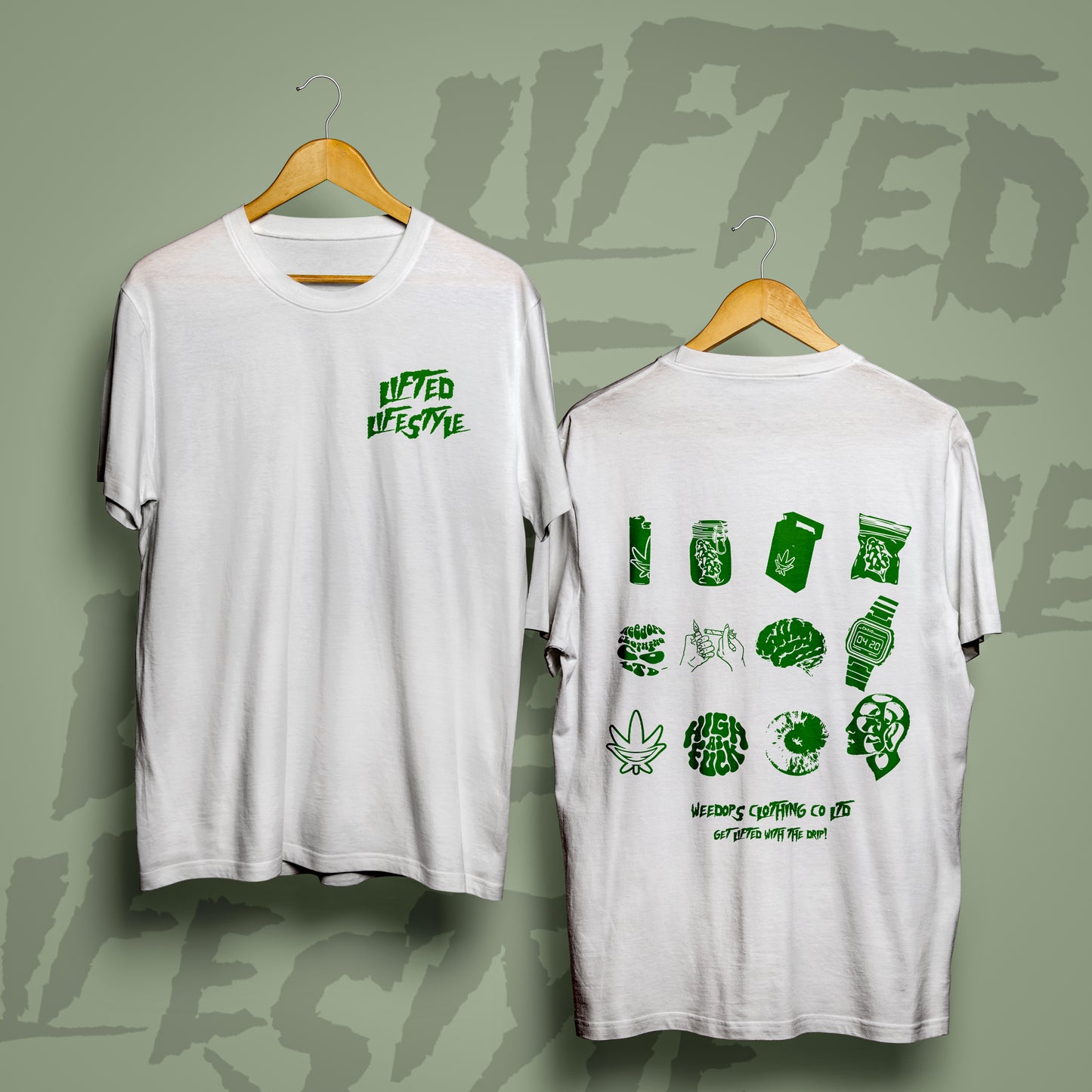 LIFTED LIFESTYLE : WHITE X GREEN OPS