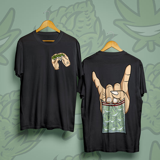 'Palm Trees and Pack Dreams' Short Sleeve T-Shirt - Pheno #2