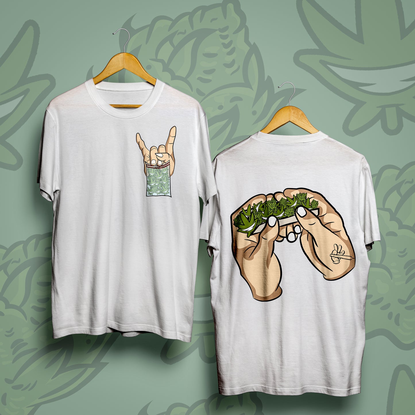 'Palm Trees and Pack Dreams' Short Sleeve T-Shirt